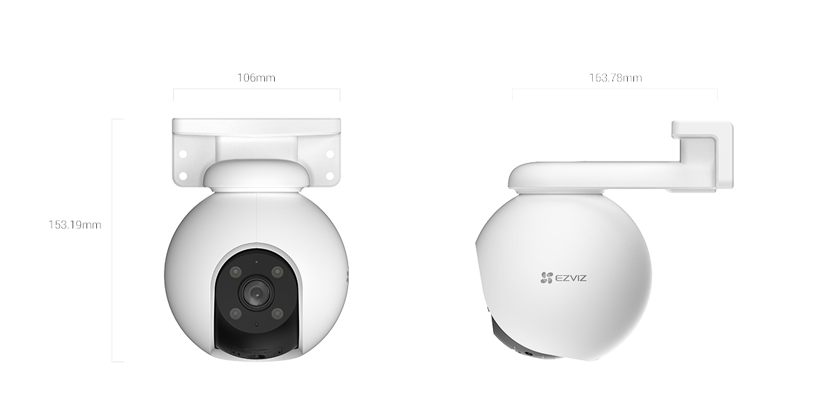 Ezviz H8 Pro — Поворотная уличная Wi-Fi камера 3K